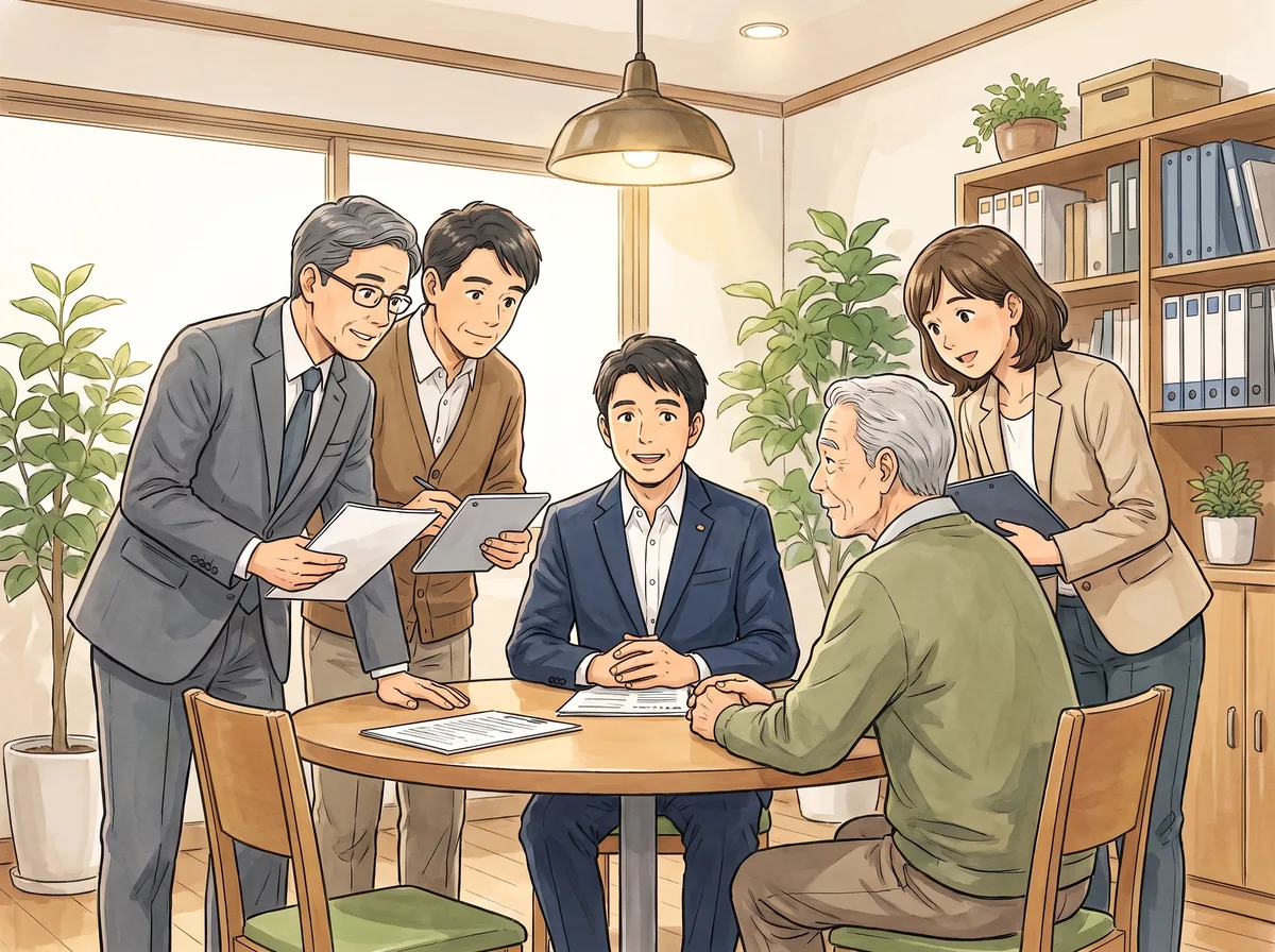 提案するビジネスマン