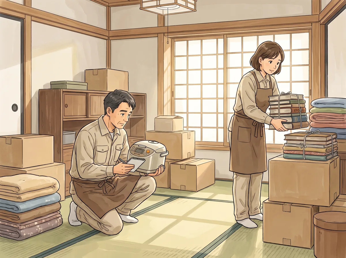 不用品の山